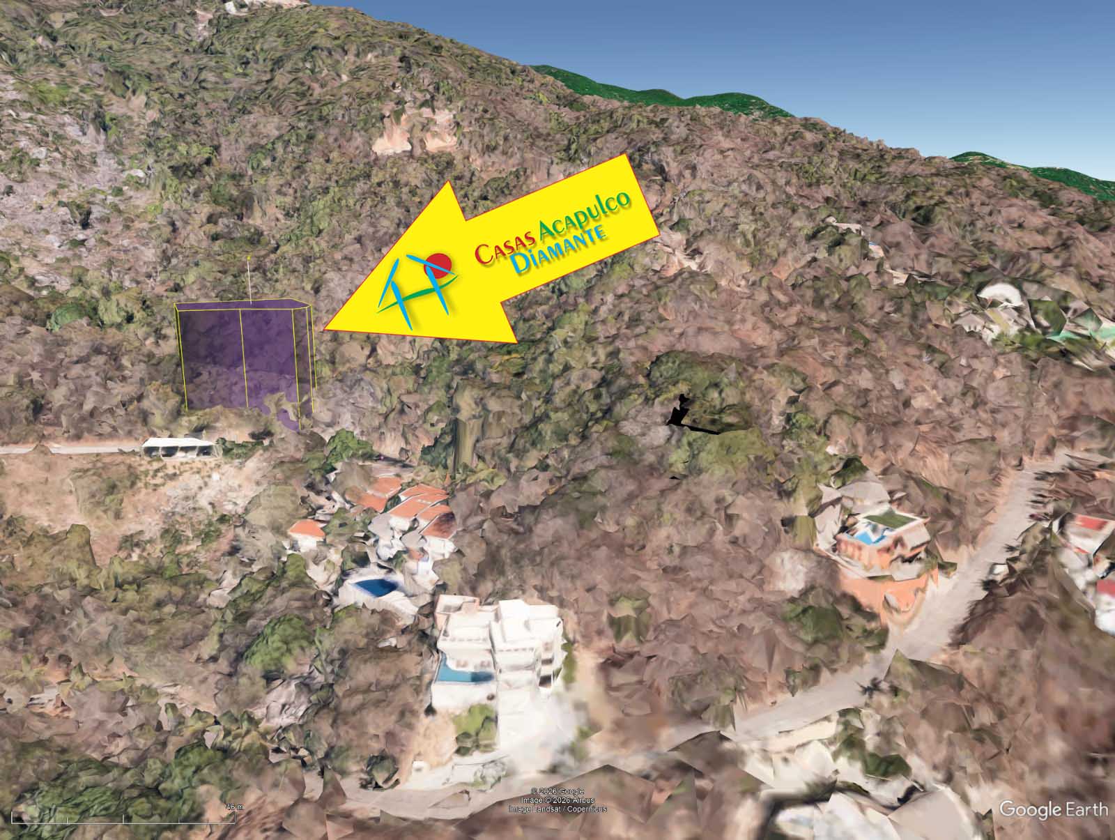 Terreno Brisas del Marqués Manzana F Lote 107 - Ubicación satelital y entorno 6